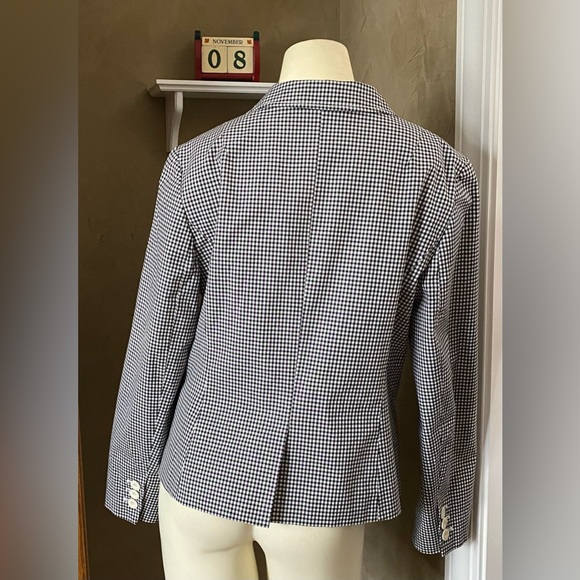 Talbots Women’s blazer Jacket Gingham pattern Size 10 - Picture 11 of 14